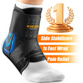 Whcool Stabilizing Ankle Brace, Breathable Compression Wrap for Sports, Running & Gym, Unisex Guard，Single
