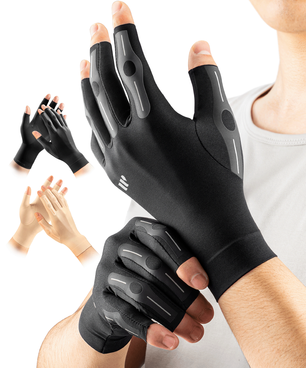 WHCOOL 360° Compression Hand Support Gloves – Full-Hand Joint Stability for Daily Movement