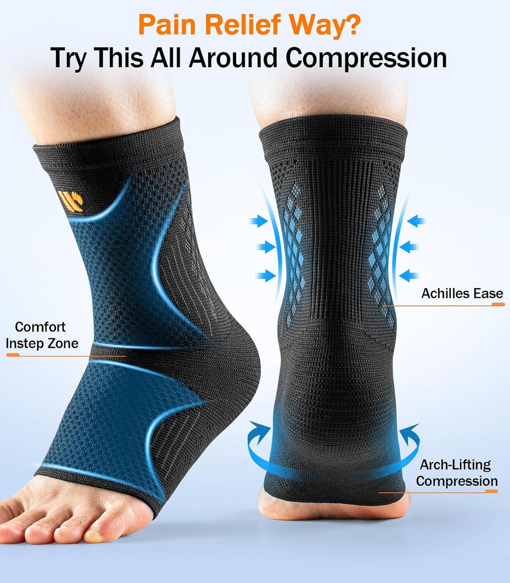 WHCOOL 3D-Mesh Adjustable Ankle Joint Support Brace – Lightweight Joint Stability for Active Motion